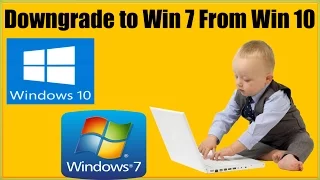 How To Downgrade To Windows 7 From Windows 10 Without Data Loss DVD USB Drive