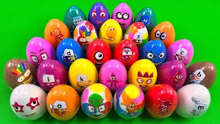 Rainbow Eggs: Cleaning Dirty Colors Numberblocks, Colourblocks with CLAY Coloring! Satisfying, ASMR