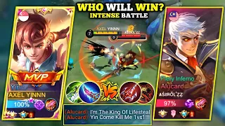 YINNN VS TOP GLOBAL ALUCARD TRASHTALKER | KING OF DAMAGE VS KING OF LIFESTEAL | WHO WILL WIN? | MLBB