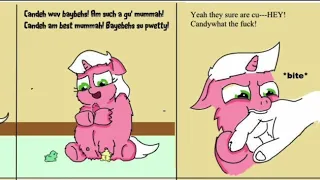 “Candy’s Story” (art by Impaler, voiceover by gayroommate) fluffy pony moronbox bad mummah