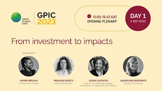 GPIC 2023: Opening plenary - From investment to impacts