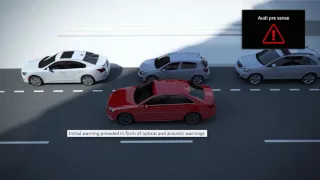 Audi A4 pre sense city system animation