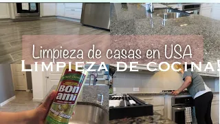 Limpieza de cocina/limpiando un condominio/limpieza de casas en usa