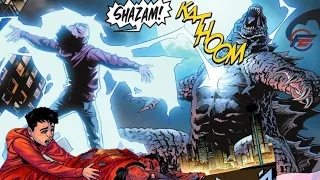 Shazam Protects Superman From Godzilla