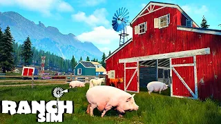 Папа снова на ферме. Фермерский бизнес в Ranch Simulator. Фермерские будни.#6