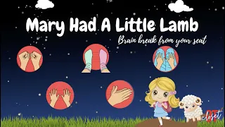 BEGINNER Hand & Brain Gym Warm Ups "Mary Had a Little Lamb" Movement Exercise