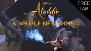 Disney's Aladdin - A Whole New World (Acoustic Guitar Fingerstyle Cover) w/ FREE TAB