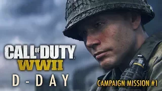 Call of Duty: WWII Campaign Gameplay Walkthrough | D-Day | Campaign Mission #1 (Part 1)