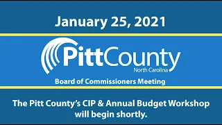 Pitt County's CIP & Annual Budget Workshop