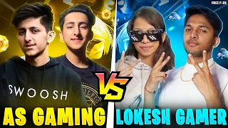 Lokesh Gamer Challenge Me And My Brother For 2 Vs 2 Clash Squad Battle😡 - Garena Free Fire