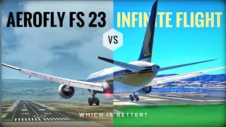 *PAID*Infinite flight vs Aerofly FS 2023| Which is best simulator in 2023? @infiniteflight @aerofly