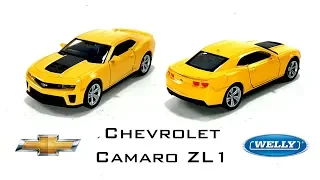 Unboxing - Chevrolet Camaro ZL1 (Yellow) Welly Nex - Diecast Scale Model Car