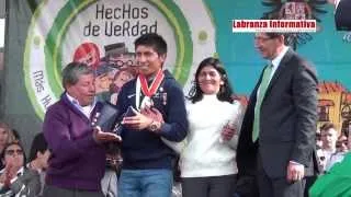 Homenaje a Nairo Quintana en Tunja