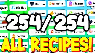 ALL 254 RECIPES FOR AURA CRAFT! (FREE AURAS + VIP AURAS) ROBLOX