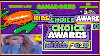 Ganadores premios Kids Choice Awards Mexico 2020