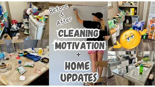 MY HOUSE IS COMPLETELY DISTROYED/ BEFORE AND AFTER CLEANING MOTIVATION 2024 + HOME UPDATES/ORGANIZE