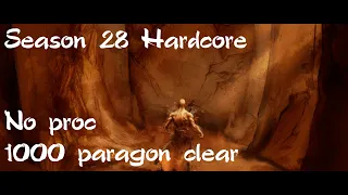 Diablo 3 Monk LoD WoL Solo GR143 - No proc, 1000 paragon cap clear | Season 28 Hardcore