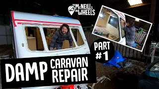 Repairing A Damp Caravan: Part 1 – Relocation & Removing The Windows