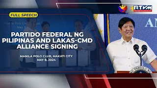 Partido Federal ng Pilipinas and Lakas-CMD Alliance Signing (Speech)