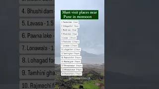 Must visit places near pune in monsoon.#shorts #monsoon #travelplaces #pune