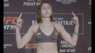 Sabina Mazo and Maryna Moroz - Official Weigh-ins - (UFC on ESPN: Barboza vs. Gaethje) - /r/WMMA