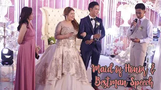 Wedding Vlog 18: Best Maid Of Honor and Bestman Speech | How to give a Wedding Wine Toast  | Tagalog