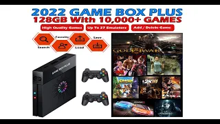 2022 GAME BOX PLUS X6 128GB With 10,000 Support Play PSP God Of War Game