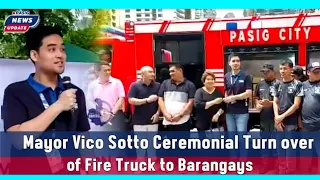 🔴Live: [Mayor Vico Sotto] Ceremonial Turn over of Fire Truck to Barangays