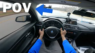 POV DRIVING MY F30 328i AFTER BC COILS