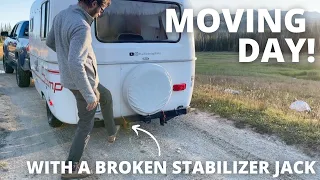 MOVING DAY from one dispersed campsite to another // 13 ft Scamp Travel Trailer