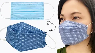Use disposable mask as a pattern to make 3D Face Masks! | Surgical Mask Patterns