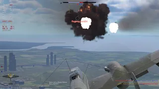 WarThunder Bf 110 rocketkill (direct hit)