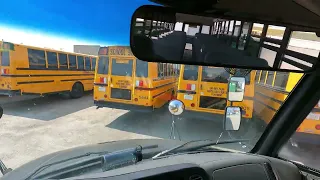 Driving a School Bus Through Calgary- 4K - No Commentary