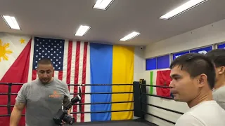 Manny Pacquiao Jr trains for his next amateur fight at Wild Card Gym