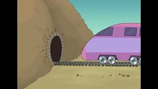 train entering inside tunnel meme template