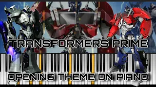 Transformers prime opening theme on piano | Easy piano tutorial by SHOURYA MUSICS