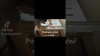 podcięcie drzwi, how to cut a door #drzwi #montażdrzwi #установкадверей #installdoor #cutting