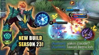 NEW SEASON 23! CLAUDE TAKUT LAWAN BEATRIX? COBAIN SPELL & BUILD INI! | TOP GLOBAL CLAUDE - MLBB