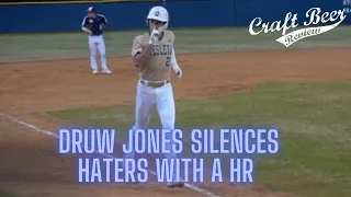 Druw Jones Silences "Over Rated" Chants  With a Home Run