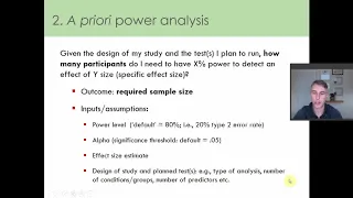 Data tutorial: Power analysis using G*Power