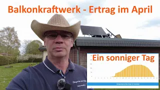 Balkonkraftwerk - Ertrag, Eigenverbrauch April2022
