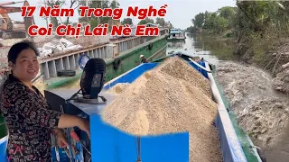 17 Năm Lái Sà Lan Chị Gái ,Cũng Chịu Thua Với Con Kênh Cạn.Kẹt Kiểu Này