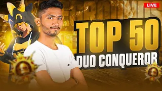 DUO CONQUEROR RANK PUSH TOP 50 WITH NUB GIRL | LOC KORTAL |