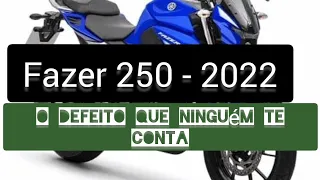 Fazer 250 - 2022 - Defeitos que ninguém te fala