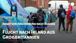 Bloß nicht Ruanda: Flüchtlinge verlassen Großbritannien Richtung Irland | AFP