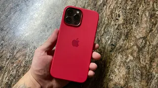 iPhone 13 & iPhone 13 Pro Apple Silicone Case UNBOXING (Product RED)