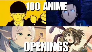 My top 100 Anime Openings of all Time! (WINTER 2024 UPDATED)