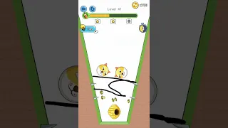 SAVE THE DOG LVL 41 SOLVED || DRAW TO SAVE || #savethedoge #dogrescue #viral #shorts #games #viral