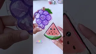 🍇🍉 Try it (miniature craft) #short #tonniartandcraft #love #diy #art #craft #youtubeshorts