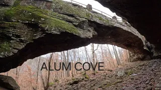 Camping at Ozark Campground and hiking at Alum Cove Natural Bridge Area